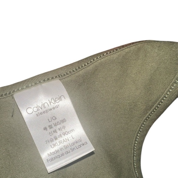 Calvin Klein Olive Green Women's Tank Top size large - Picture 3 of 4